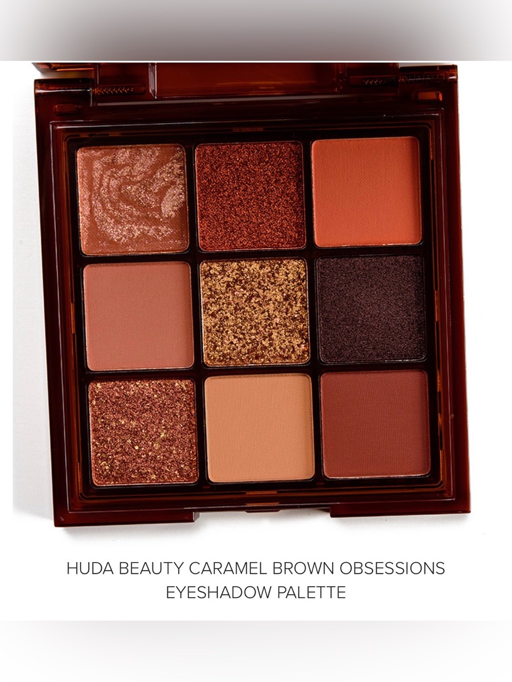 HUDA BEAUTY Caramel & Copper Warm-Toned Eyeshadow Palette